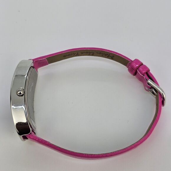 Main Line Time Women's Watch 20MM Pink Dial Pink Leather Bands New Battery - Picture 10 of 14